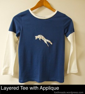 Layered Tee with Applique