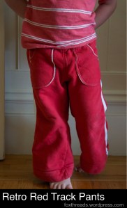 Retro Red Track Pants_make