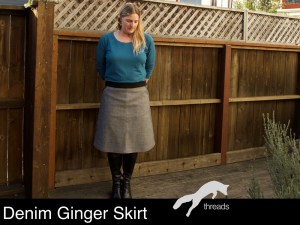 denim Colette Ginger skirt